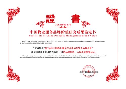城建集團(tuán)旗下京城佳業(yè)榮膺2021中國物業(yè)服務(wù)多項殊榮